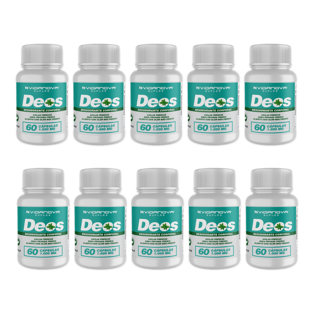 Capsula Desodorante Natural DEOS 1000MG 60CAPS