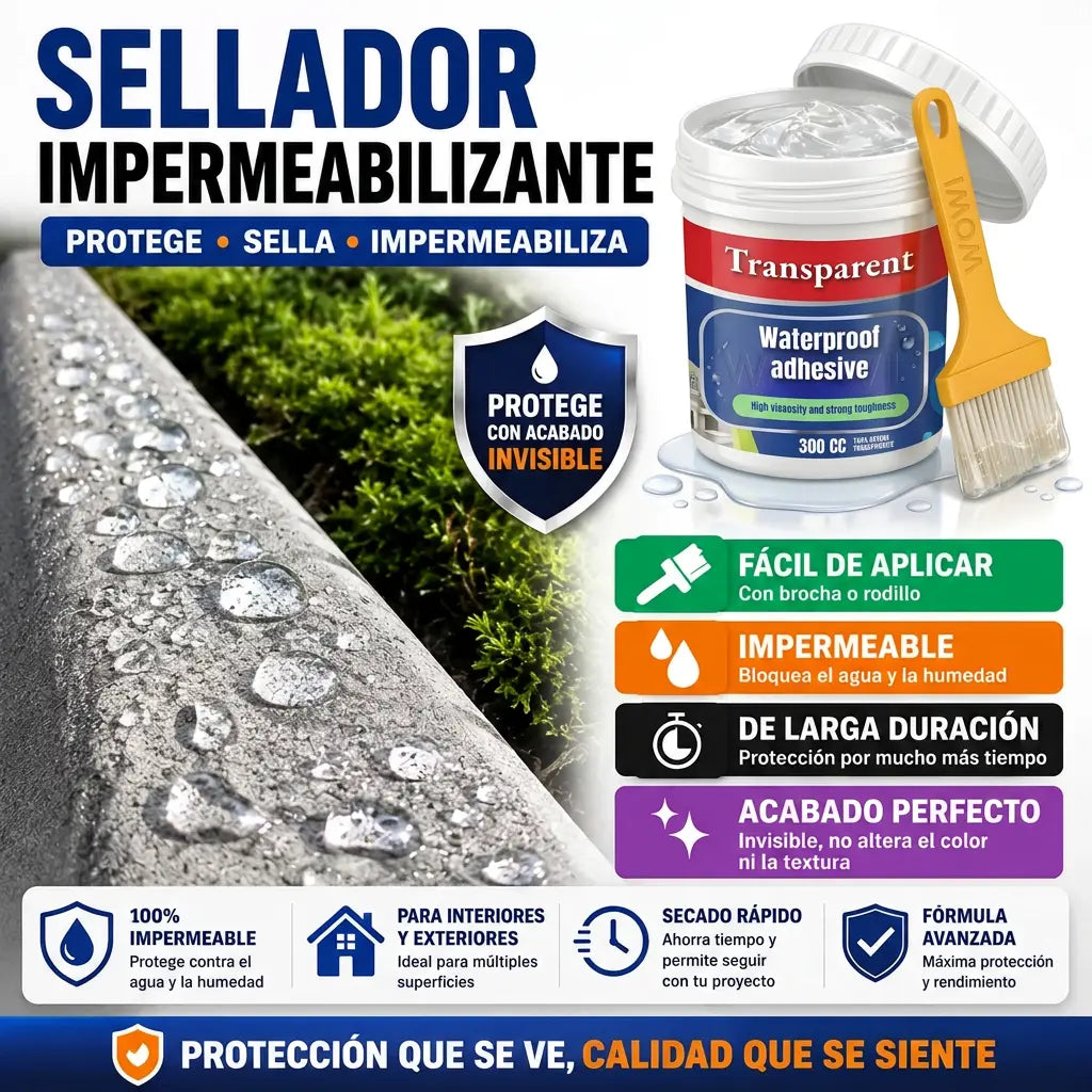 Sellador Adhesivo Transparente 300cc