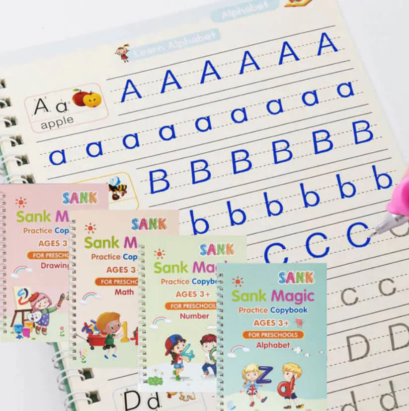 Set 4 Cuadernos Reutilizable Montessori