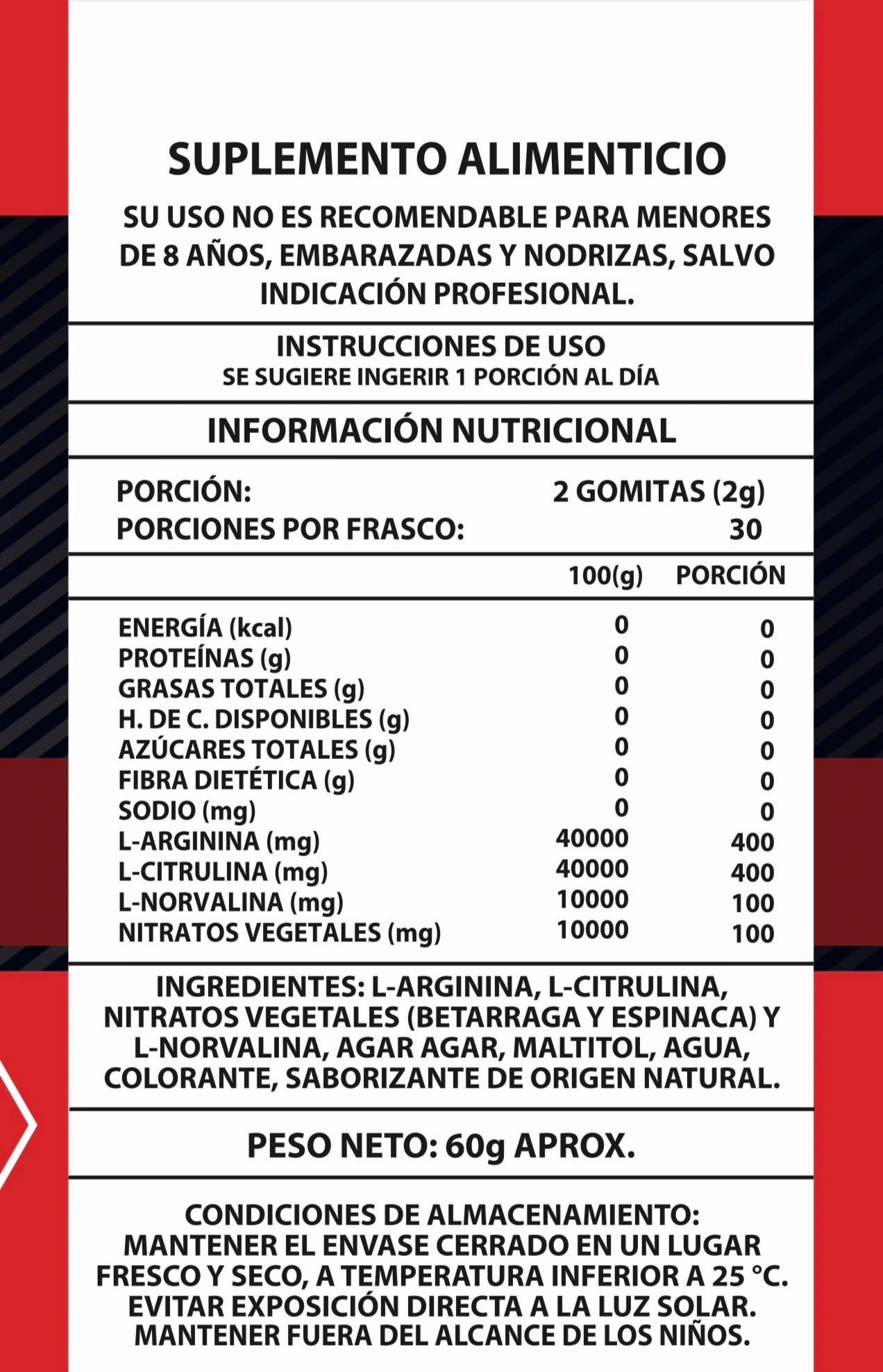 GOMITAS OXIDO NITRICO 60u ¡Aprovecha Ya nuestro 3x2!