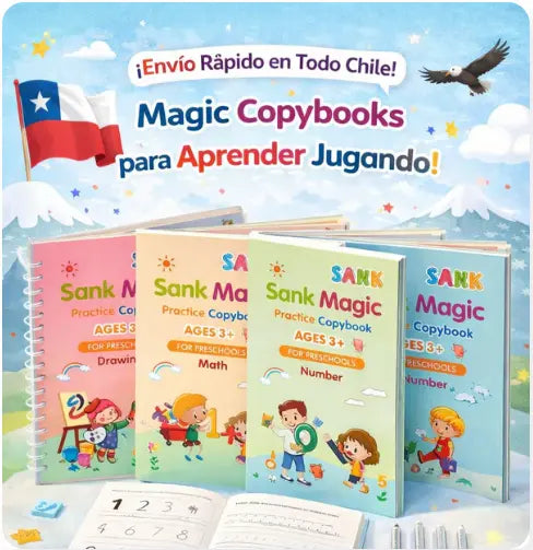 Set 4 Cuadernos Reutilizable Montessori