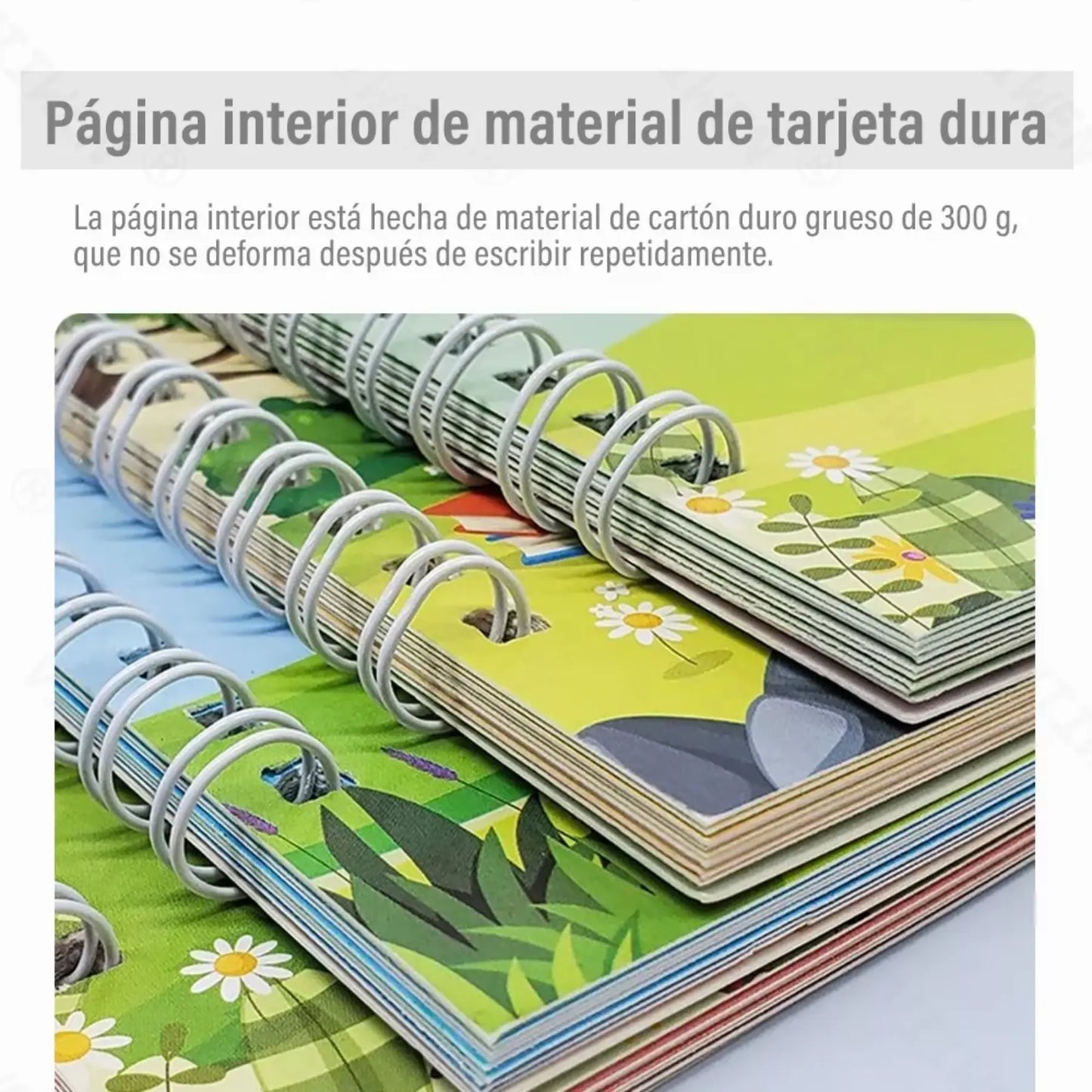 Set 4 Cuadernos Reutilizable Montessori