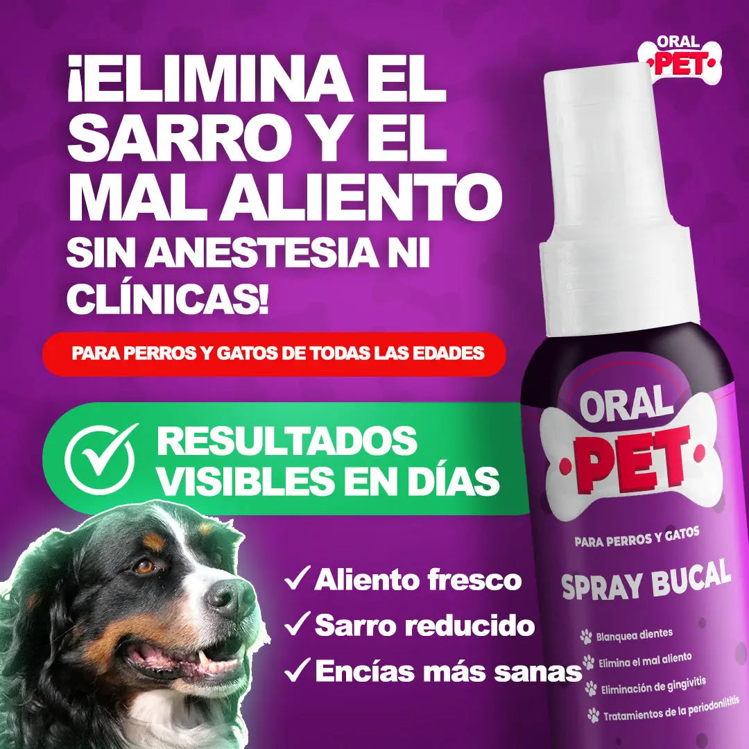 Spray Bucal Limpiador Mascotas
