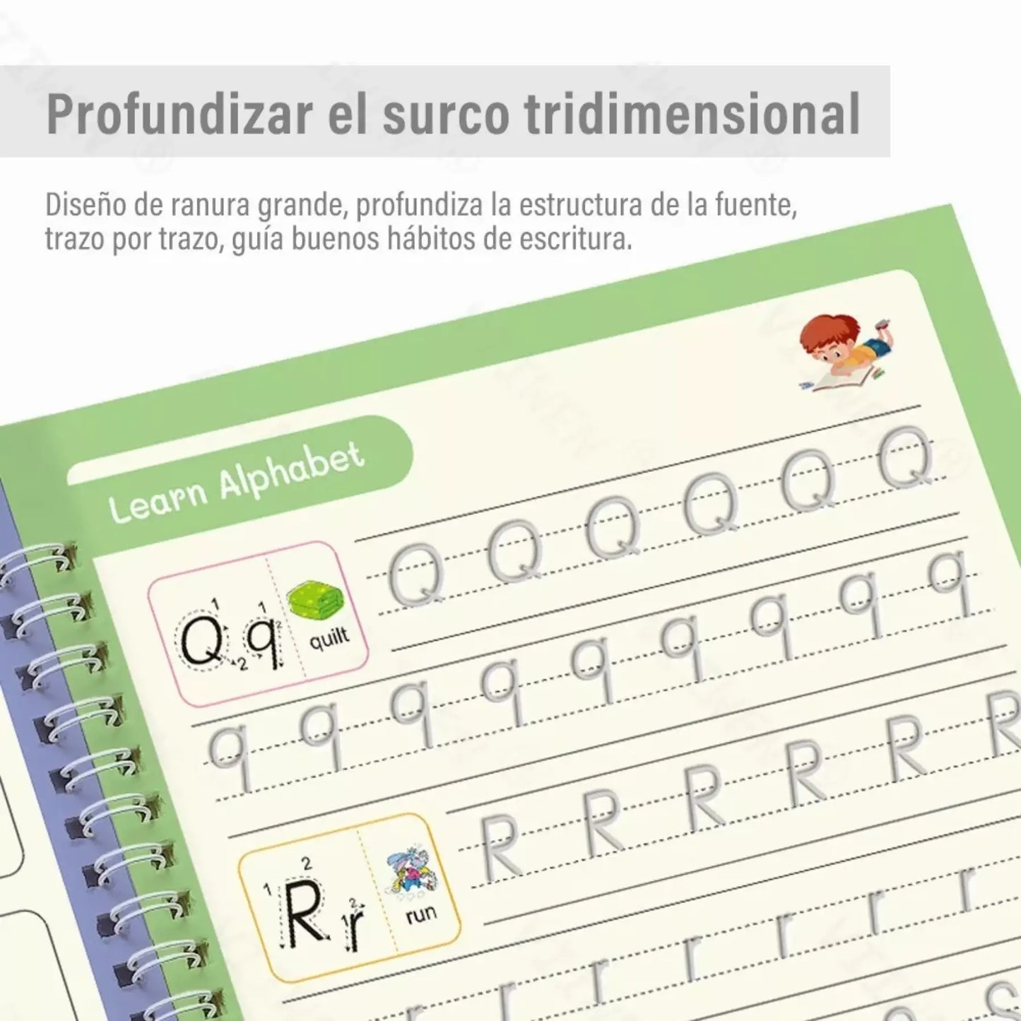 Set 4 Cuadernos Reutilizable Montessori