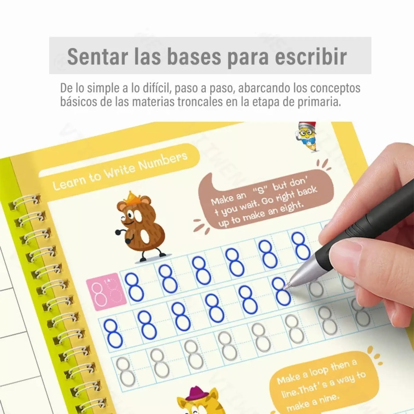 Set 4 Cuadernos Reutilizable Montessori