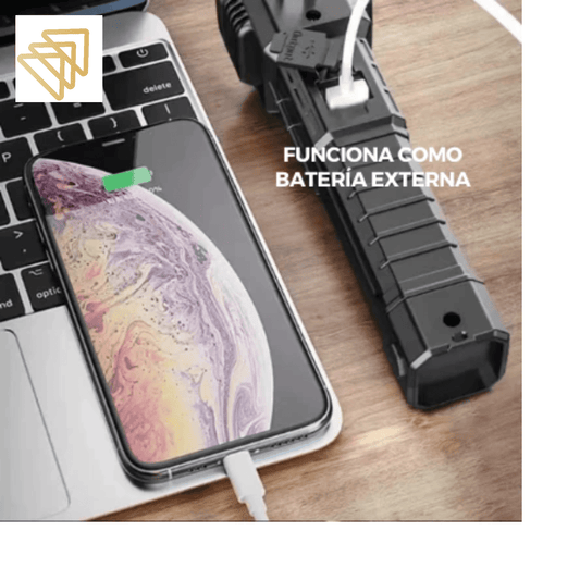 Linterna Multifuncional 4 En 1 Recargable
