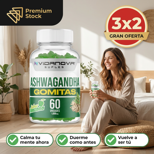 GOMITAS ASHWAGANDHA 60u ¡Aprovecha Ya nuestro 3x2!